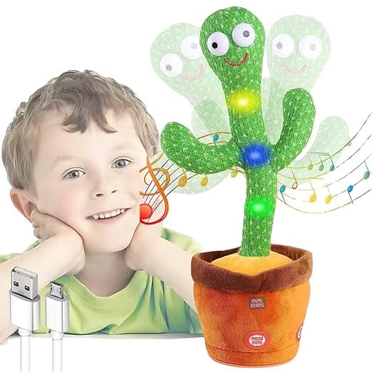 Mini Steps Dancing Cactus Toy for Kids - Rechargeable