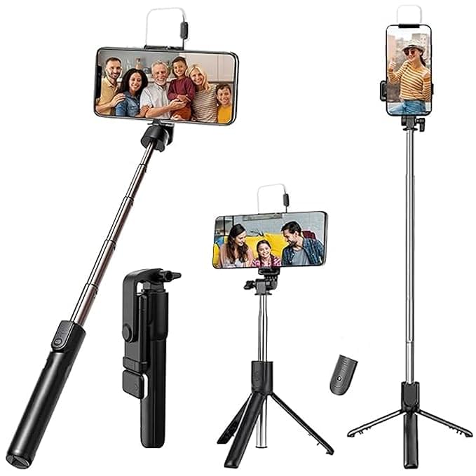 Kratos K2 Selfie Stick with Tripod Stand, 3 in 1 Multifunctional design stick