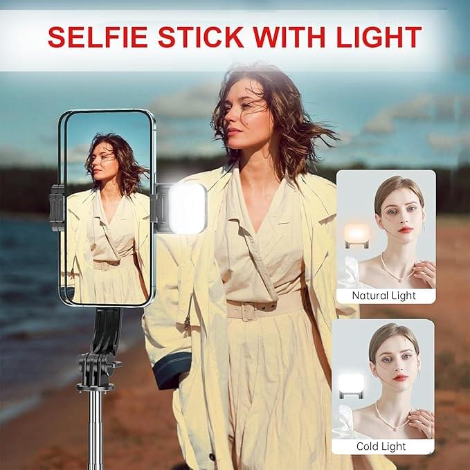 Kratos K2 Selfie Stick with Tripod Stand, 3 in 1 Multifunctional design stick - Image 4